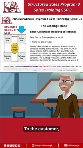 Structured Sales Program 3 Sales Training (SSP 3) Episode 73 In English