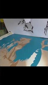 Spray Paint Stencil Art | FULL VIDEO ON CHANNEL #short #art #popart #stencilart #spraypaint #stencil