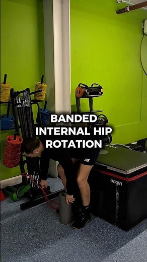 Seated Banded Hip Internal Rotation | Improve Hip Mobility & Stability