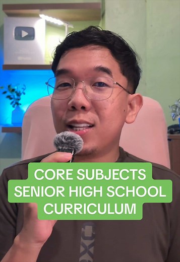 Core Subjects for Senior High School Starting 2026