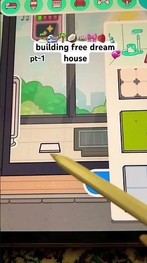 toca boca free house build 💞🐾🏝️#tocaboca #aesthetic #tocafreehouse