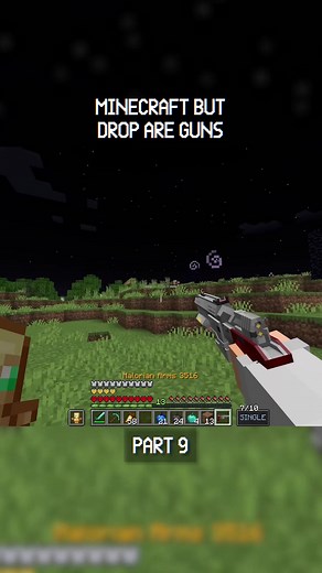 Minecraft, But Drops Are Guns! Part 9 #minecraft #wisp #mcyt #minecraftbut