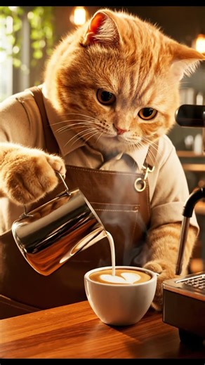 When a Cat Runs a Coffee Shop… Everything Goes Wrong ☕😼”