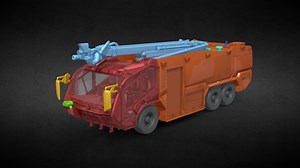 Rosenbauer Panther 6x6 Print - Buy Royalty Free 3D model by DroneB