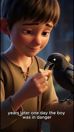 The Boy Who Fed a Crow… What Happened Next Will Shock You! 😢✨