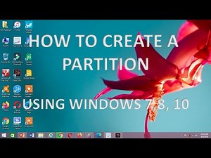 How to Create Partition on Windows 7,8,10 and Deleted Partition