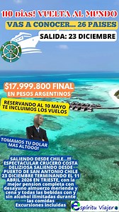 VAS A CONOCER…26 PAISES EN UN SOLO VIAJE…!!! ES LA VUELTA AL MUNDO 2025 23 DICIEMBRE 2025…LA MEJOR FECHA…!!! 110 ALUCINANTES DIAS…!!! SALIENDO DESDE CHILE…!!! ESPECTACULAR CRUCERO COSTA DELIZIOSA SALIENDO DESDE PUERTO DE SAN ANTONIO CHILE 23 DICIEMBRE Y VISITANDO ISLA DE PASCUA , PITCAIRN, POLINESIA FRANCESA( PAPEETE Y UTOROA) , SAMOA ( APIA), TONGA , ISLAS FIDJI , EL REINO DE VANUATU, NUEVA CALEDONIA ( FRANCIA), SYDNEY BRISBANE CAIRNS ( AUSTRALIA) , NUEVA GUINEA , JAPON ( TOKIO KOBE NAGASAKI) B