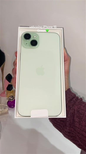 Obsessed with the iPhone 15 Unboxing in Green