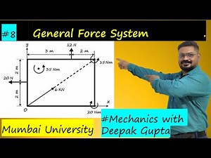 Solving General Force Systems problem 8 | Mechanics Tutorial With Prof. Deepak Gupta