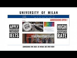 UNIVERSITY OF MILAN Admission Process | Explained