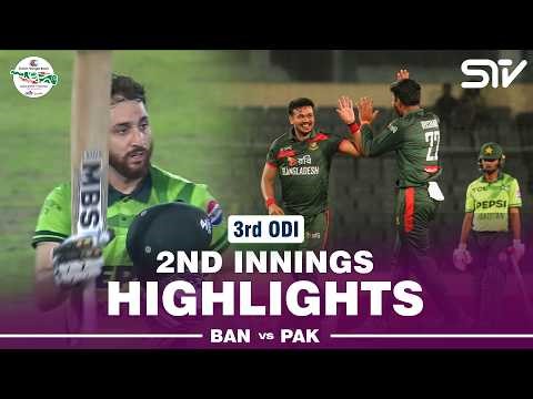 2nd Innings Highlights | Bangladesh vs Pakistan | Match 03 | ODI Series 2026 | M9F1J
