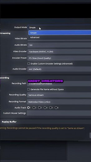 OBS Recording Settings In 2026! 🔴