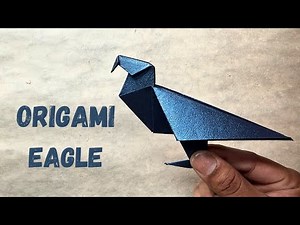 Origami Eagle | How to make a Paper Eagle Step by Step Tutorial | Origami in Black #origamieagle