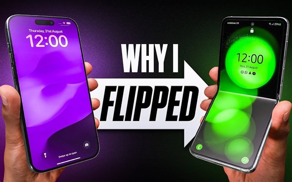 从苹果iPhone 14 Pro Max 换到三星Samsung Z Flip 5的体验「Mrwhosetheboss」｜机翻中字