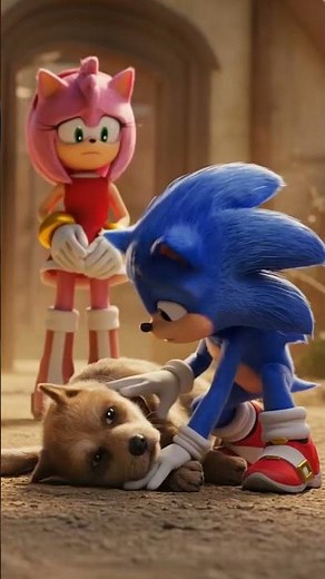 🚪👂 Amy Opens the Door to Sonic’s Call 😲💙🐶 #funnyshorts #sonicai #sonic Original