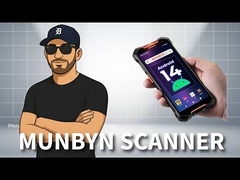 MUNBYN AceScan AS01 - NEW 2025 Edition - Android 14 OS - Barcode Scanner 6” Screen, 16-Hour Workday