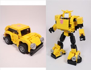 LEGO MOC-114802 Transformers G1 Bumblebee (Fully transformable) (Other 2022)