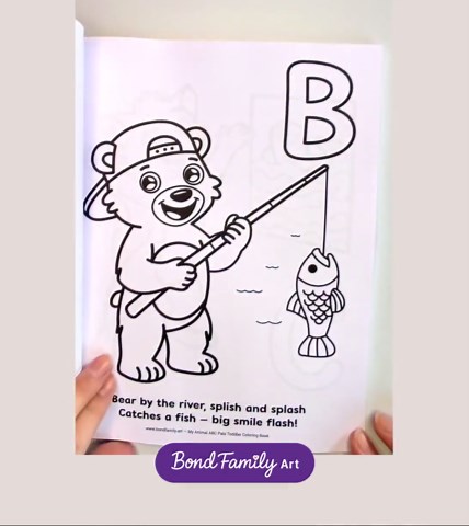 Animal ABC Coloring Pages A-Z Printable PDF — Full Set, Gentle Alphabet Learning and Playful Letter Discovery, Toddler Activity Ages 2-4 - Etsy