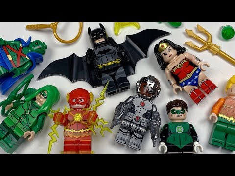 LEGO DC Justice League Classic KDL853 | Batman | Aquaman | Cyborg | Unofficial Minifigures