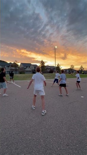 Friends Play Hacky Sack With Lit Firework, Sparks Fly