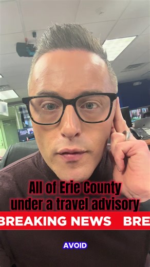 **this was 12/29**More breaking news: all of Erie County is under a travel advisory starting at 11 am because of hazardous travel. The wind and winter weather causing the county to issue this advisory for no unnecessary travel. #weather #storm #travel #buffalo #ice