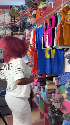 Exploring Colorful Fashion in a Trendy Clothing Store