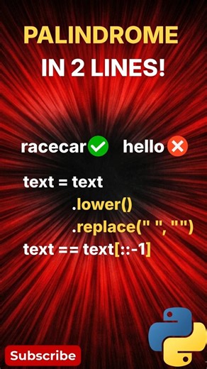 Palindrome Check in Python? You're Making It WAY Too Hard 😱