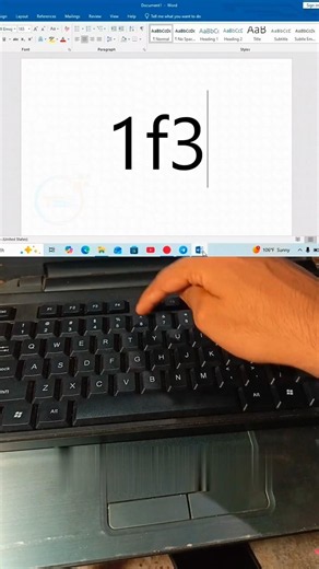 Ms Office Shortcuts Tips For beginners| Shortcut tips.1 | #msword #keyboard #computertips