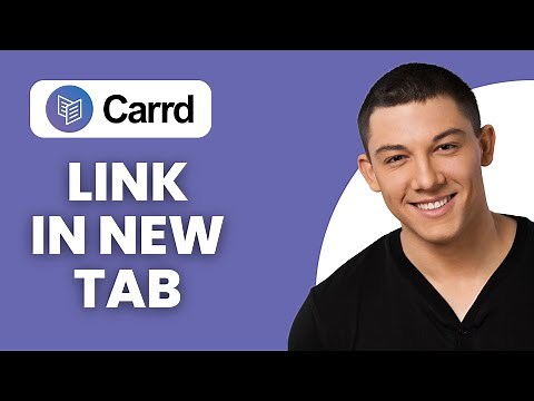 How to Open Link in New Tab in Carrd