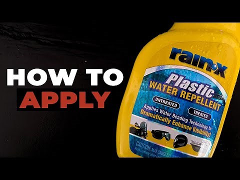 How To Apply Rain-X To Motorcycle Helmet Visor & Quick Test! (2021 Version)