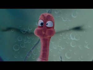 Fish Hook Opening Scene - Shark Tale (2004) - TM & © #UniversalPictures A worm on a hook receives...
