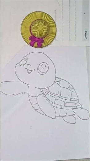 Easy tortoise drawing #music #song #drawing #art