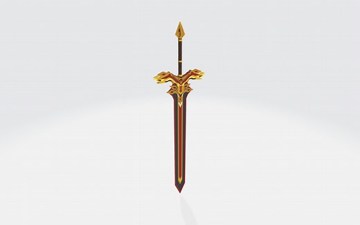 blockbench武器建模展示 三把原创武器