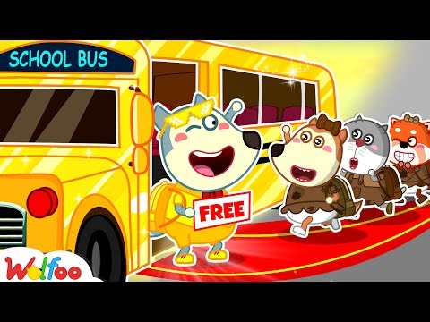 Welcome to Rich School Bus for Free 😍 A Lesson on Kindness & Sharing for Kids | Wolfoo Channel