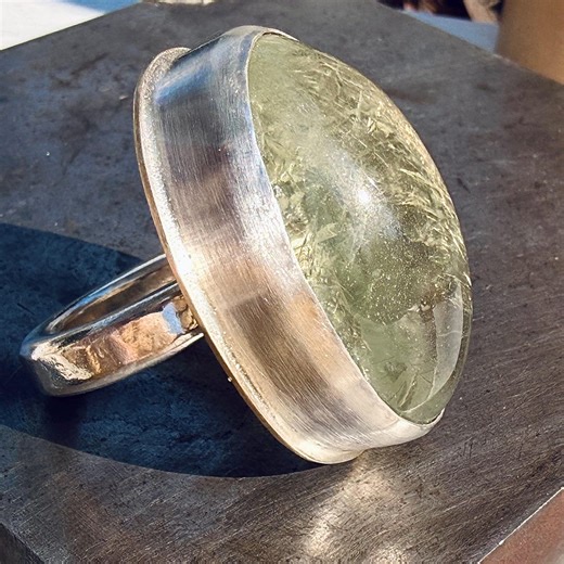 Verdant Power | Epic Rare Green Amethyst Ring | Minimalist Dream, Maximalist Soul - Etsy