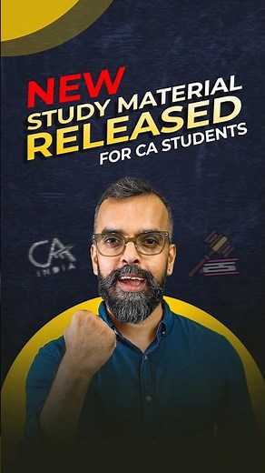 Big Update: ICAI Releases New Study Material for Upcoming CA Exams #icai #calife #ca2025