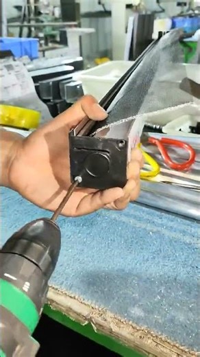 Factory shooting! Invisible retractable window screen#Qiangning door and window protection system
