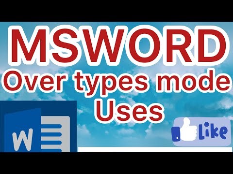 Over types mode option use in MSWord #youtube #viralvideo #computer #trending #msword #explore