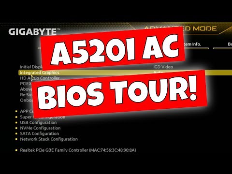 Gigabyte A520i AC BIOS Tour & XMP CSM & Onboard GPU Settings