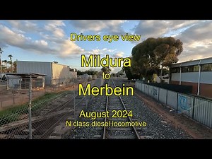 Drivers eye view, Mildura to Merbein, Aug 2024