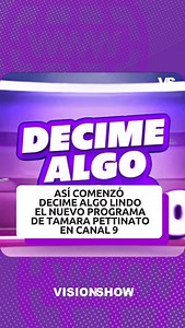 📺 Este domingo debutó en Canal 9 Decime algo lindo, el nuevo ciclo de Tamara Pettinato. En la apertura dijo: “Creo que no hace falta decir por qué se llama así el programa. La verdad es que hay que transformar lo feo en algo lindo”. 🗣️ También agradeció a las autoridades del canal y remarcó: “Es un canal que yo quiero mucho, un canal del cual nunca quise irme”. #decimealgolindo #tamarapettinato #visionshow | VisionShow