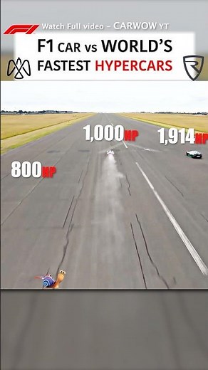 F1 Car vs World’s Fastest Hypercars — DRAG RACE