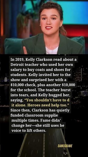 $20,000 Surprise Kelly Clarkson Helps a Real Life Hero