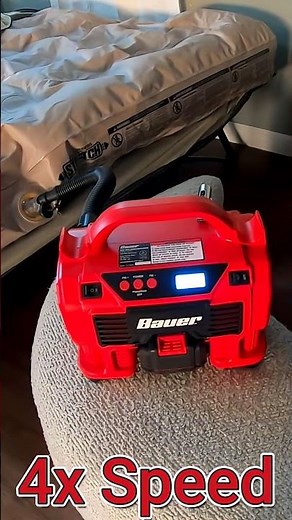 Bauer 20v Cordless Inflator / Deflator Doing a Air Mattress