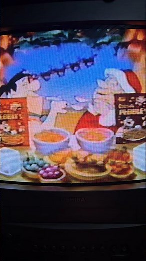 Christmas with the Flintstones #90s #retro #vintage