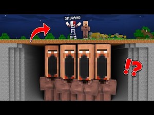 WE FOUND SCARY VILLAGERS UNDERGROUND IN MINECRAFT…😱