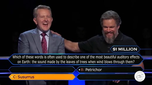Ken Jennings and Matt Damon Win Big on 'Millionaire'