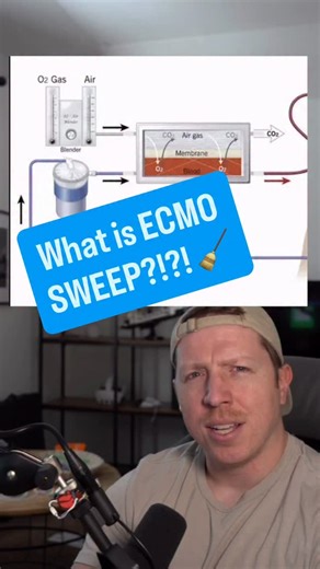 5.1K views · 140 reactions | How exactly does an ECMO oxygenator OXYGENATE and REMOVE CO2 from the blood? Ever heard of sweep?? . Check out the ICU STARTER BUNDLE and the other Nurse Dose Cheat Sheets/Resources in the bio! . Follow for more ICU nursing education!  . #cvicu #cardiacnurse #criticalcare #nursingschool #icunurse | Nurse Dose Podcast | Facebook