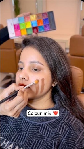 Colour mixing theory in makeup ✌️ #makeuptutorial