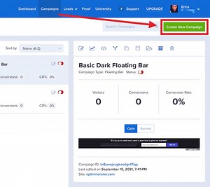 How to Create a Lightbox Popup Campaign with OptinMonster